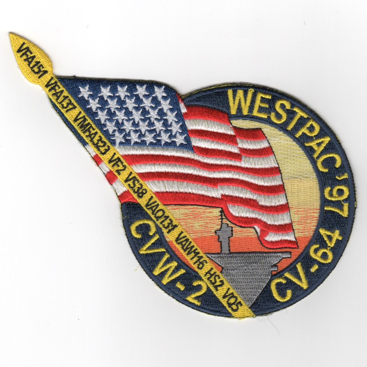 CV-64/CVW-2 1995 WestPac (Octagon) Cruise Patch · AV8R Stuff