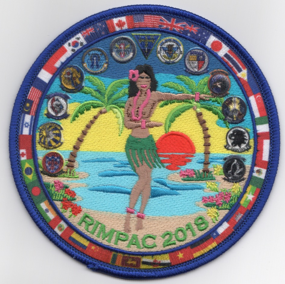 CVW-2 RIMPAC 2018 記念パッチ VFA-2 2018 'RIMPAC' Cruise (Hula Girl-No Bikini) · AV8R Stuff