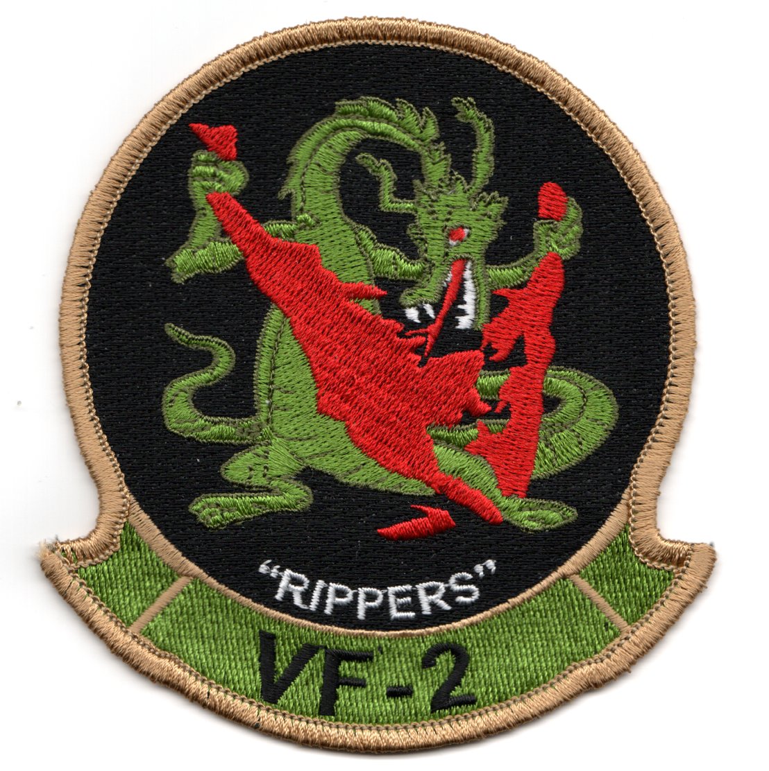 VF-2 'RIPPERS' Squadron Patch (RED Flag) · AV8R Stuff